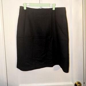 Vintage black wool skirt
